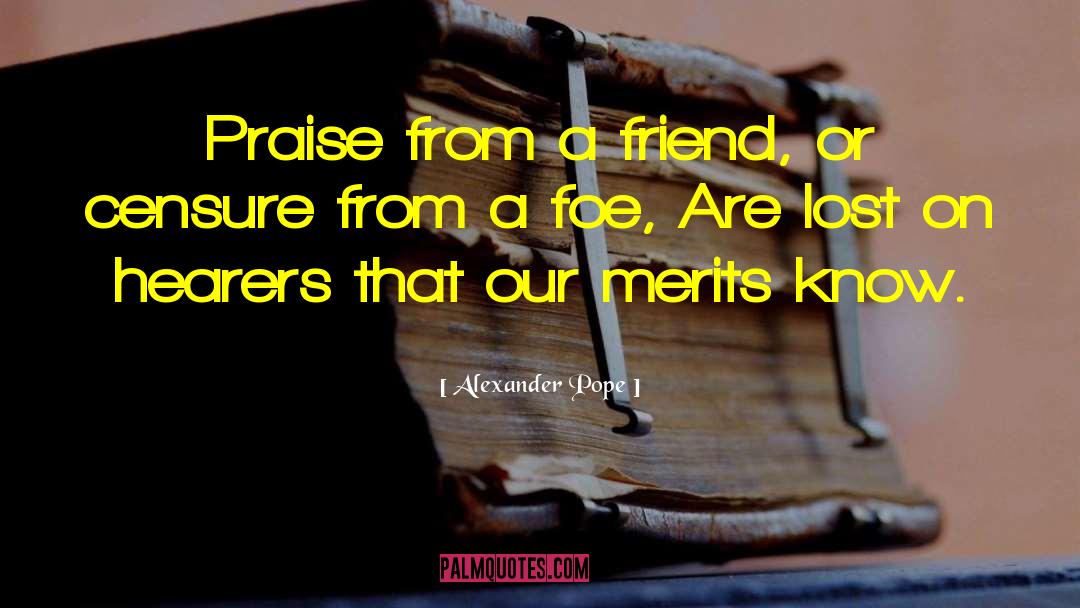 Friendship Thefetalposition quotes by Alexander Pope