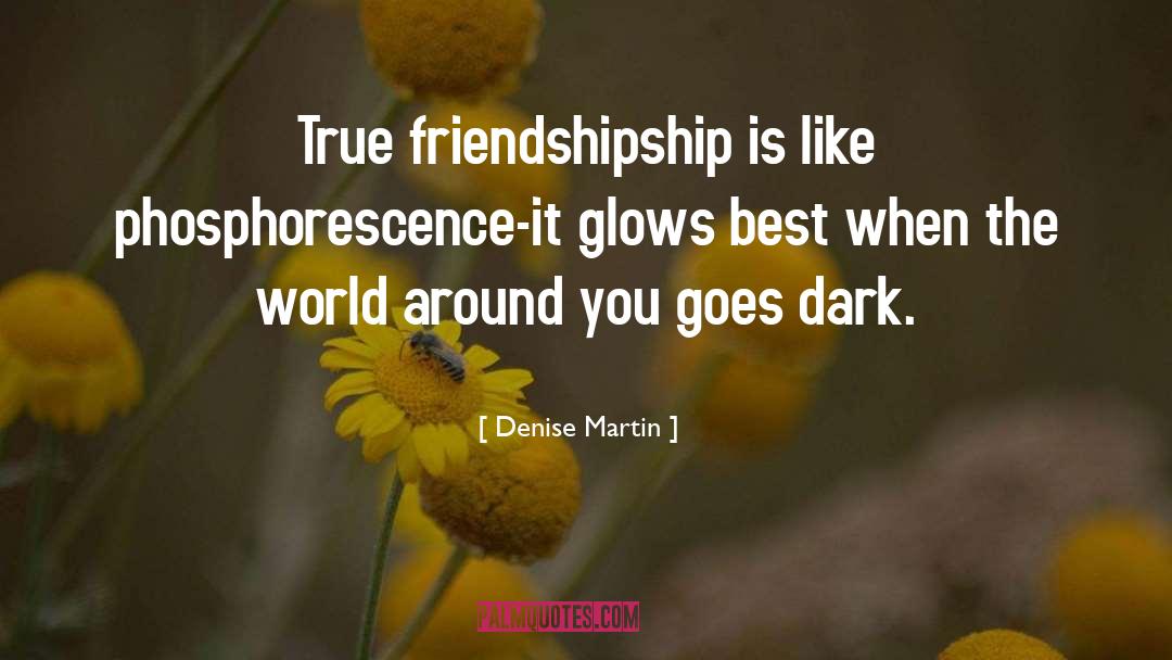 Friendshipship quotes by Denise Martin