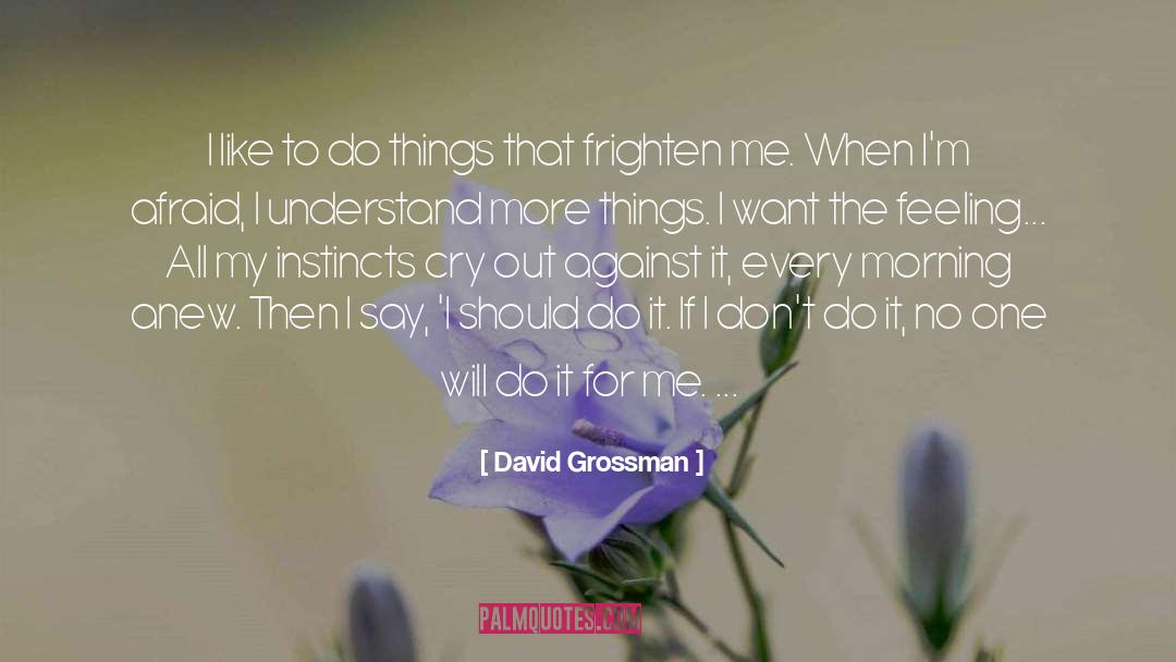 Frighten quotes by David Grossman