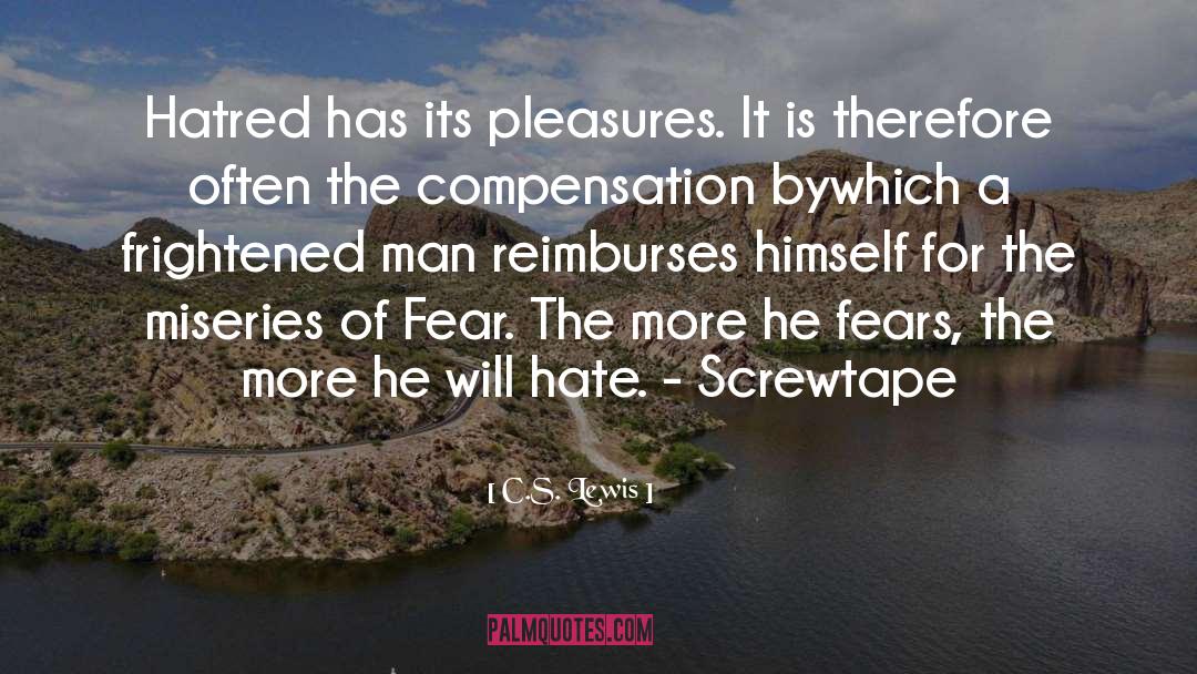 Frightened quotes by C.S. Lewis