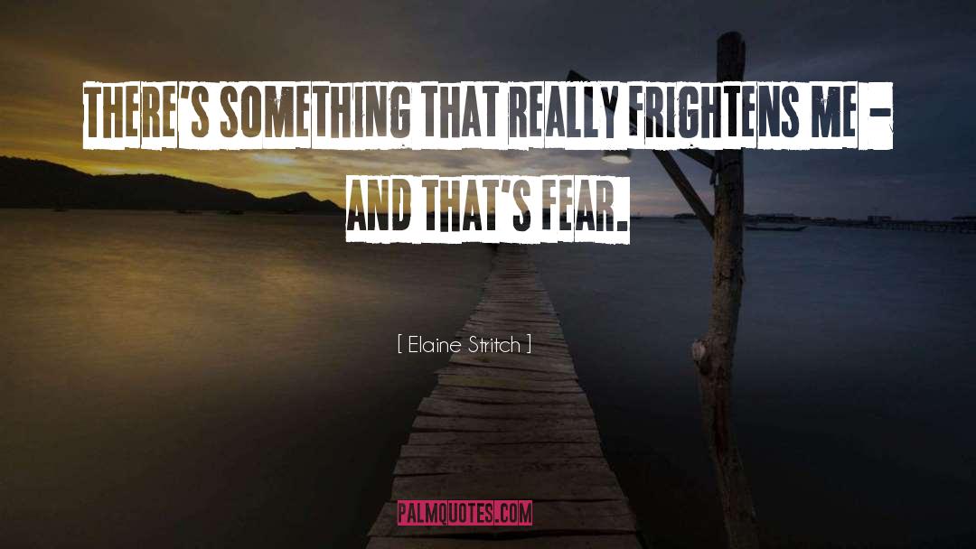 Frightens quotes by Elaine Stritch