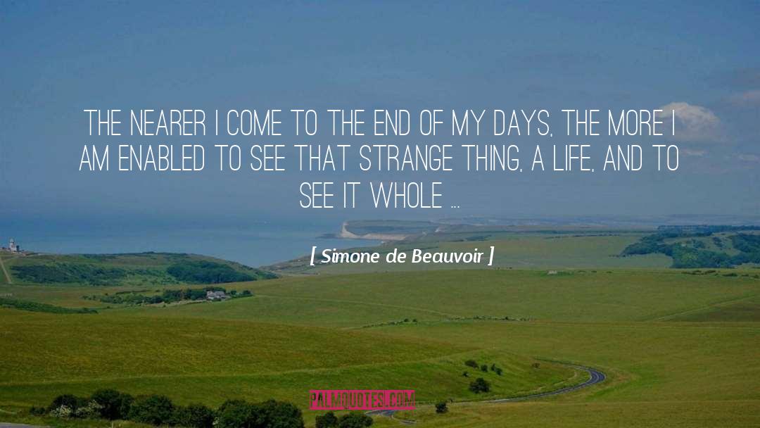 Frivolity Of Days quotes by Simone De Beauvoir