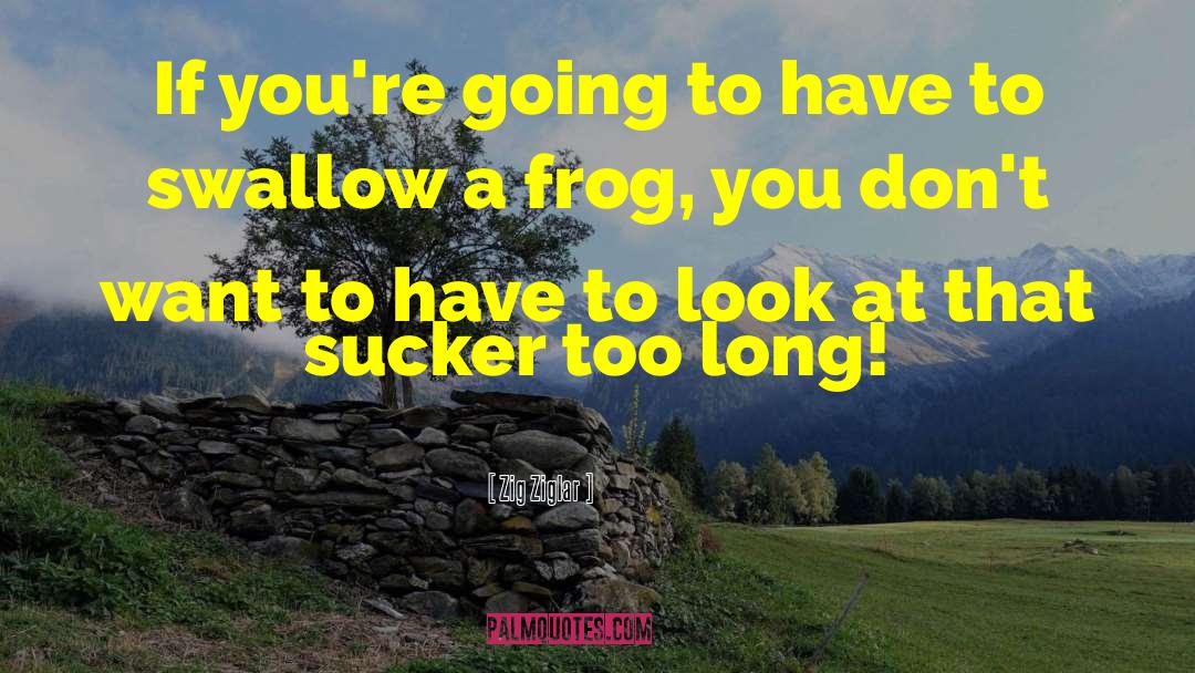Frog quotes by Zig Ziglar