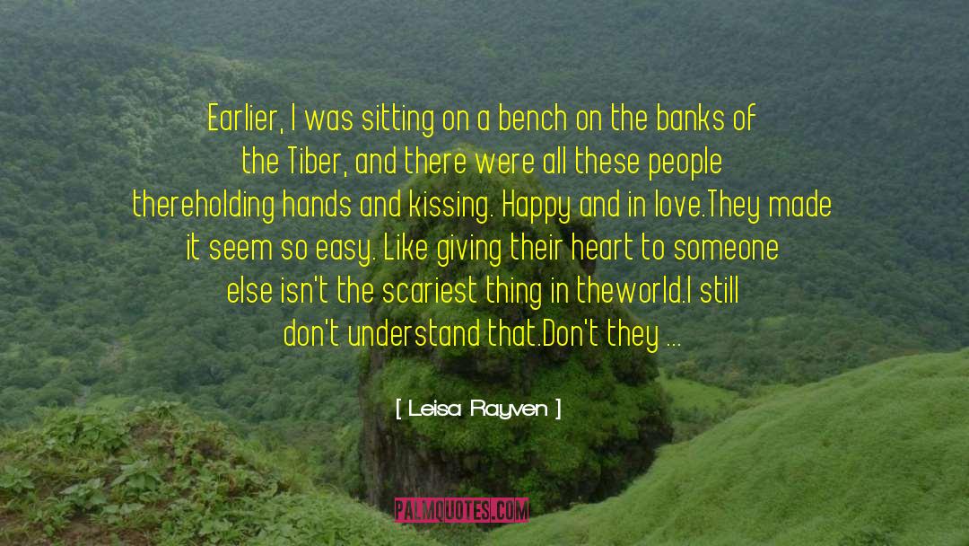 From I Kissing The Mask I quotes by Leisa Rayven