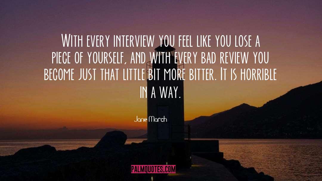 From Review quotes by Jane March