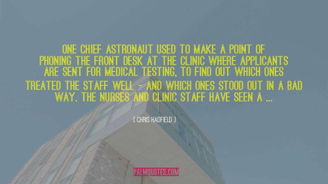 Front Desk quotes by Chris Hadfield