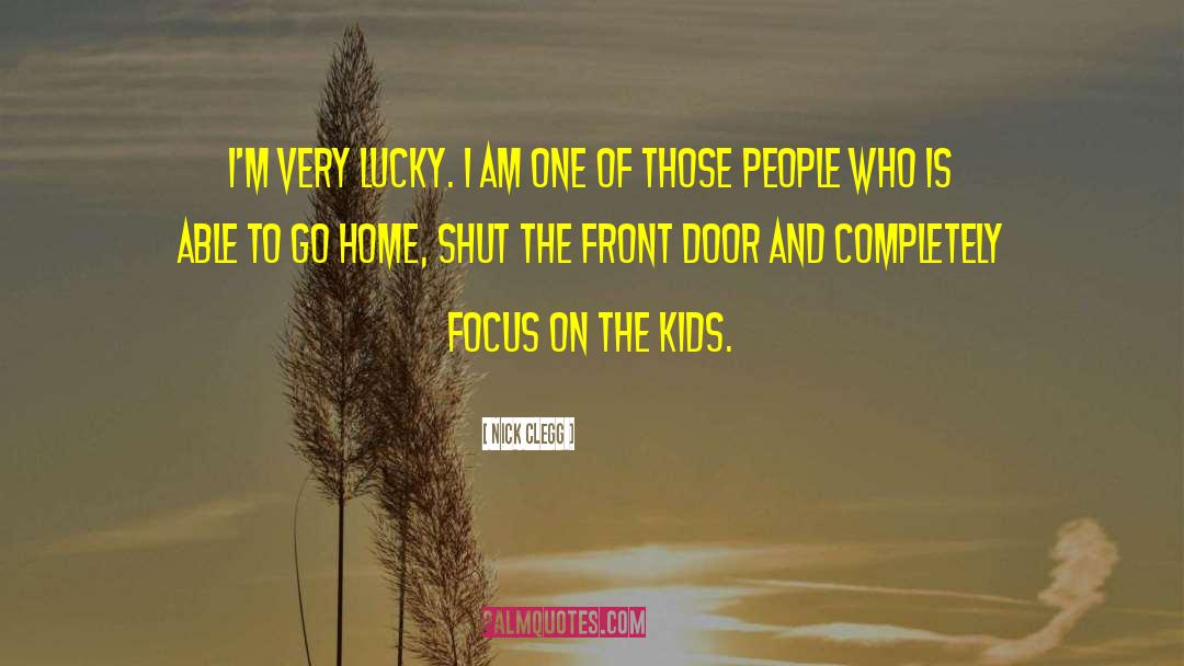 Front Doors quotes by Nick Clegg