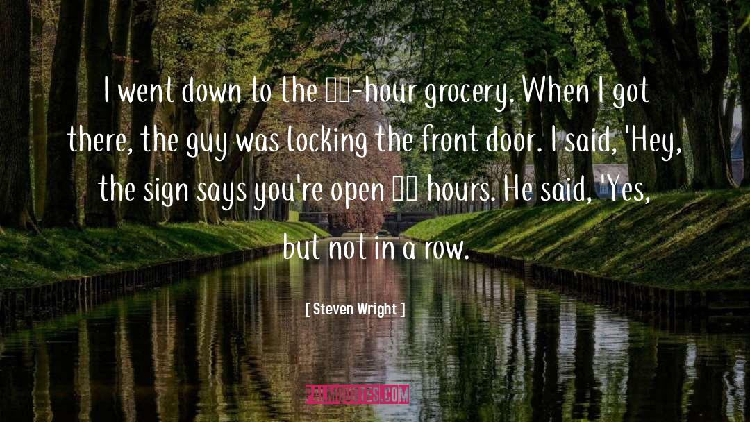 Front Doors quotes by Steven Wright