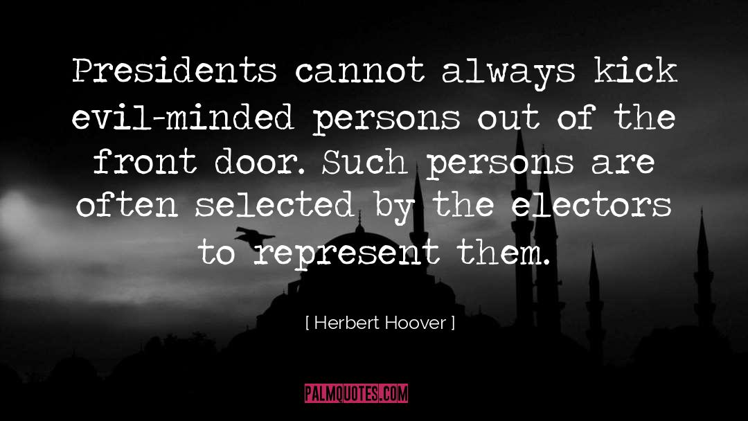 Front Doors quotes by Herbert Hoover