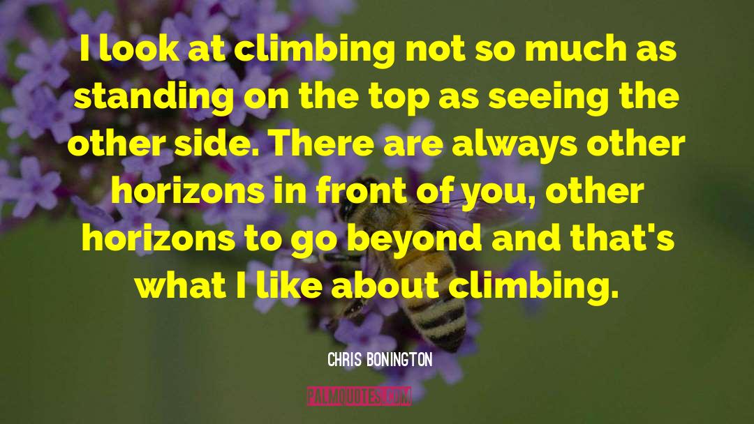 Front Of You quotes by Chris Bonington