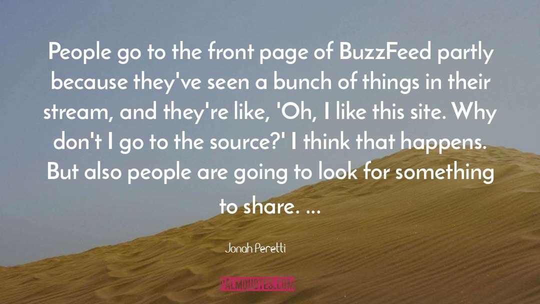 Front Page quotes by Jonah Peretti