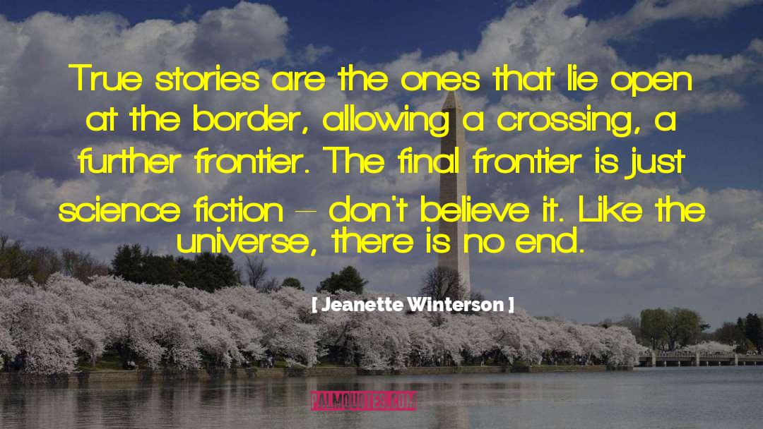 Frontier quotes by Jeanette Winterson