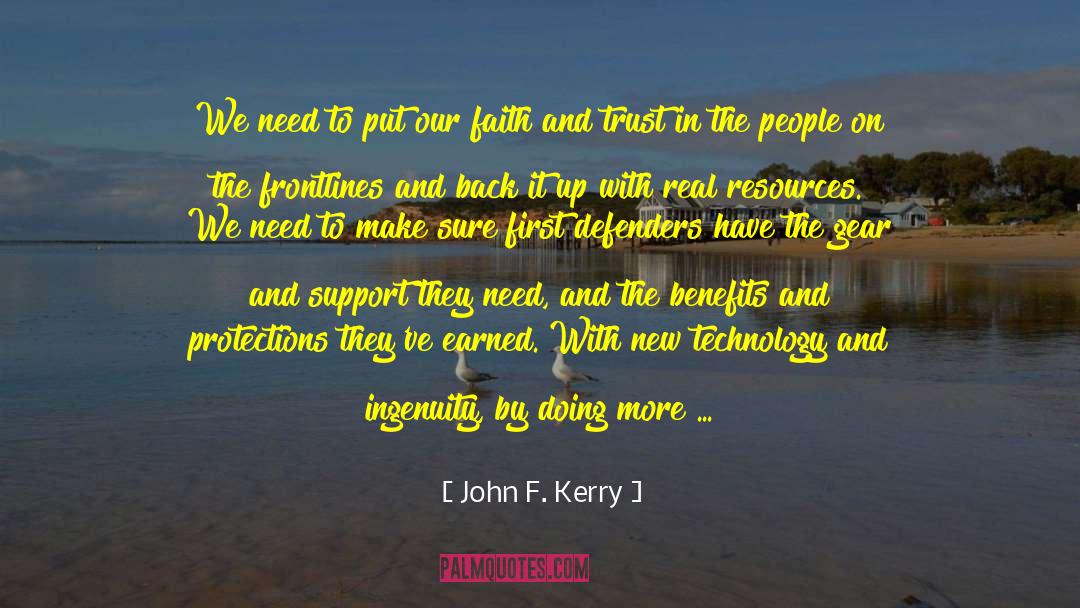 Frontline quotes by John F. Kerry