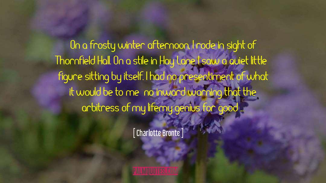 Frosty quotes by Charlotte Bronte