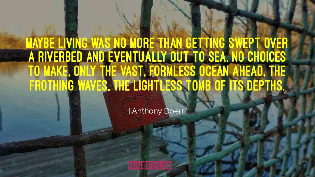Frothing quotes by Anthony Doerr