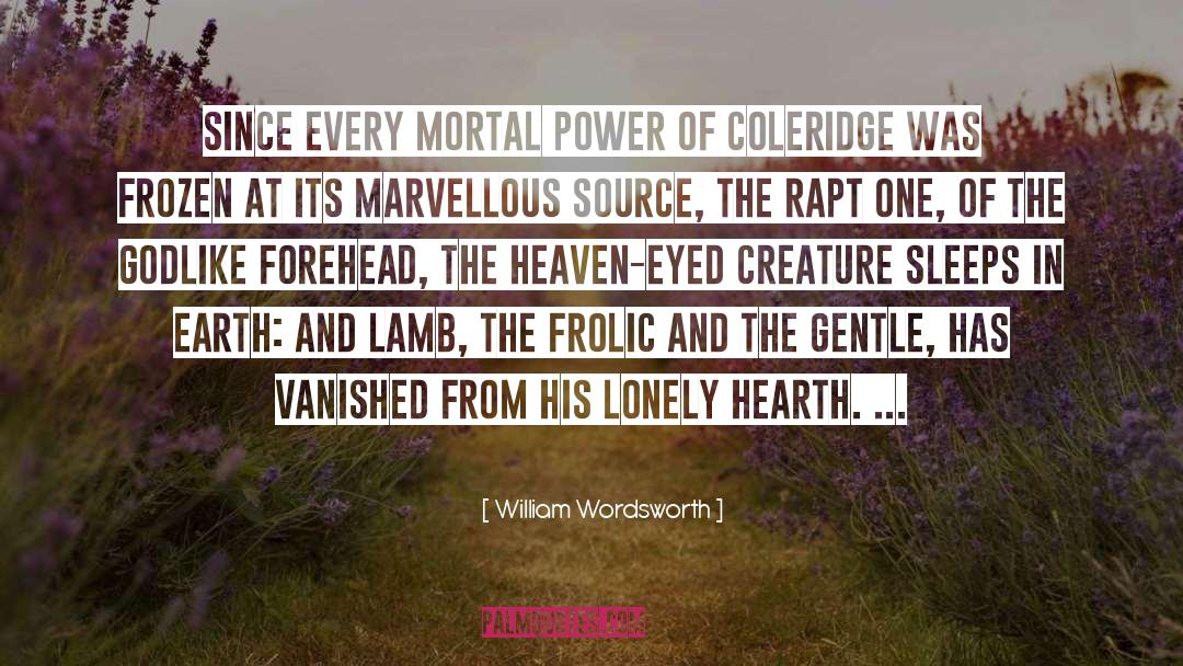 Frozen quotes by William Wordsworth