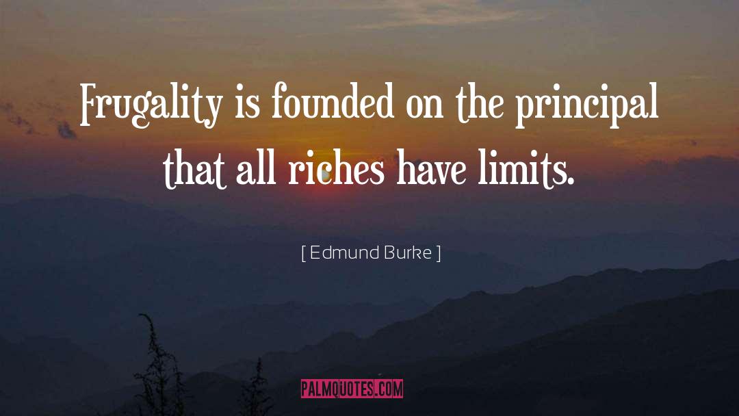 Frugality quotes by Edmund Burke