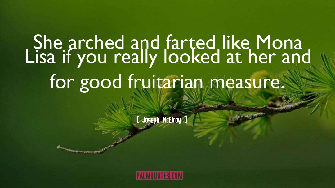 Fruitarian quotes by Joseph McElroy