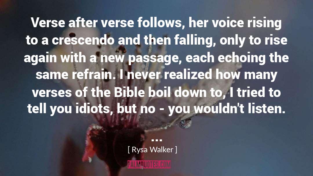 Ftt Verse quotes by Rysa Walker