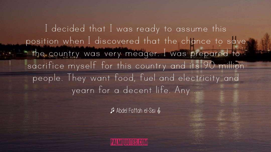 Fuel quotes by Abdel Fattah El-Sisi