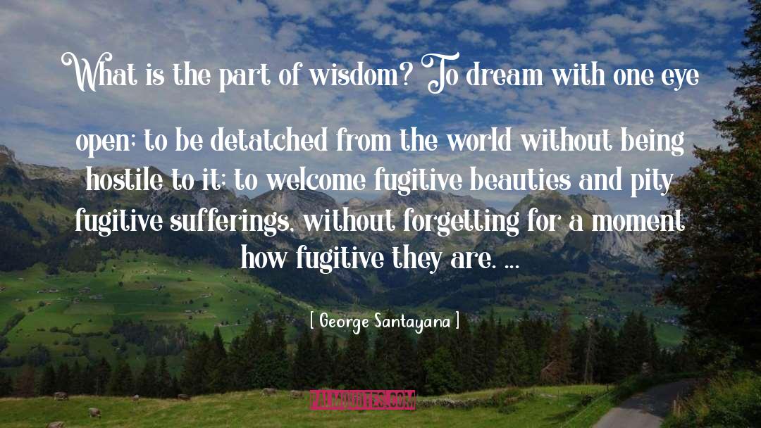 Fugitive quotes by George Santayana