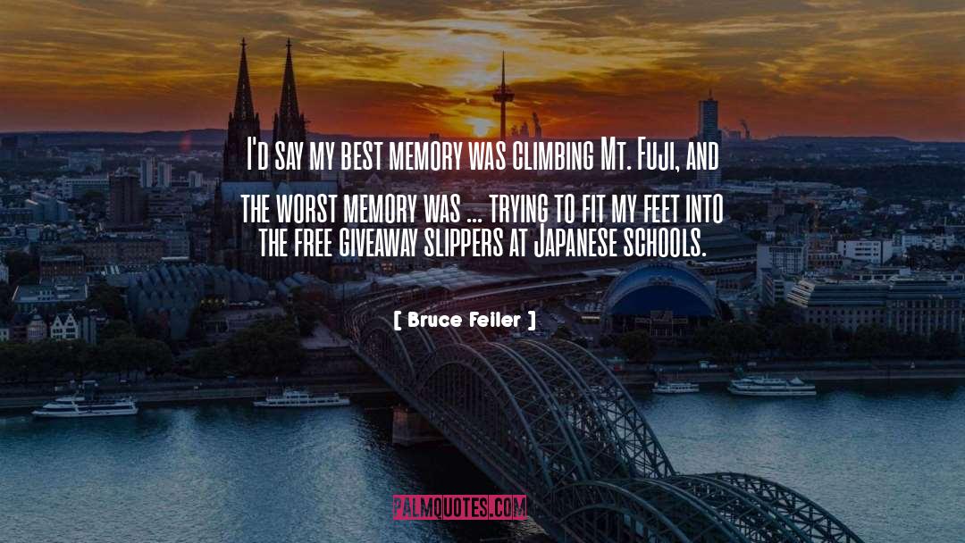 Fuji quotes by Bruce Feiler