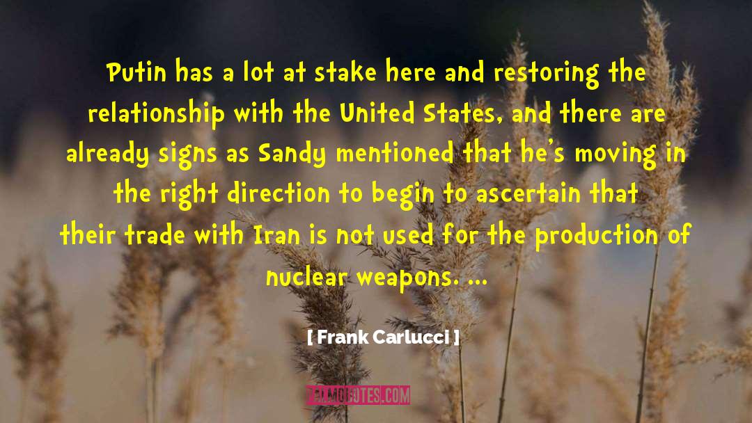 Fujishima Nuclear quotes by Frank Carlucci