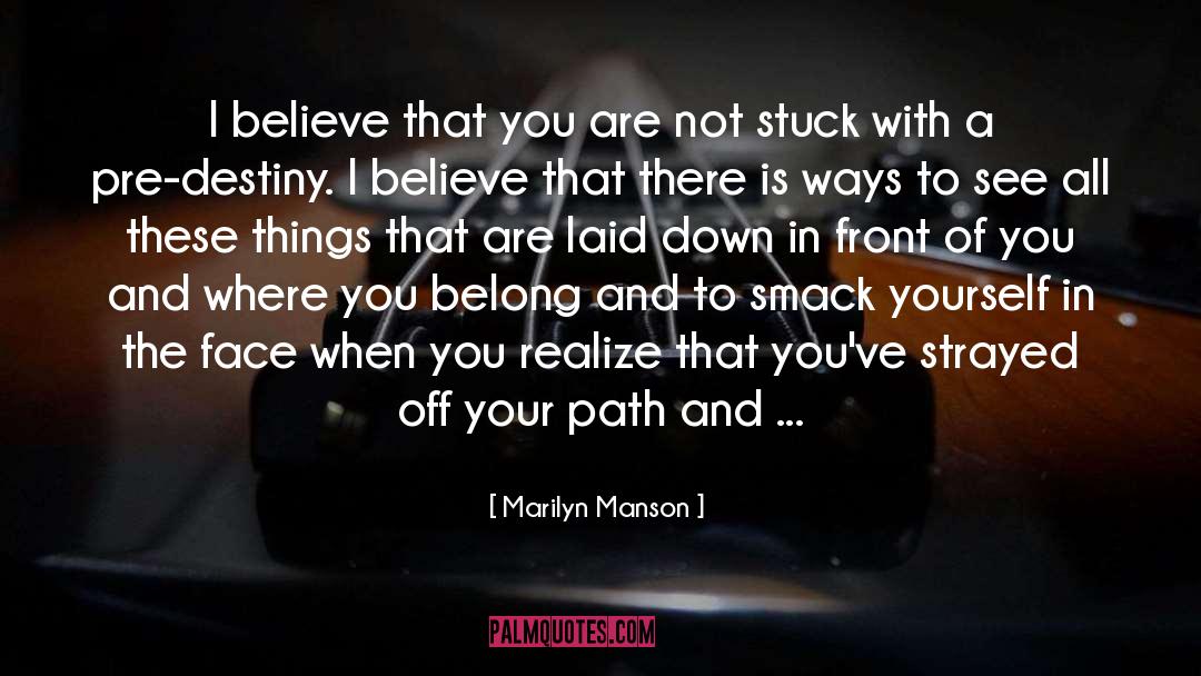 Fulfil Your Destiny quotes by Marilyn Manson