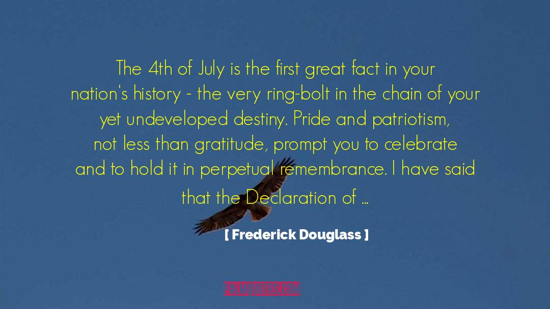 Fulfilling Destiny quotes by Frederick Douglass