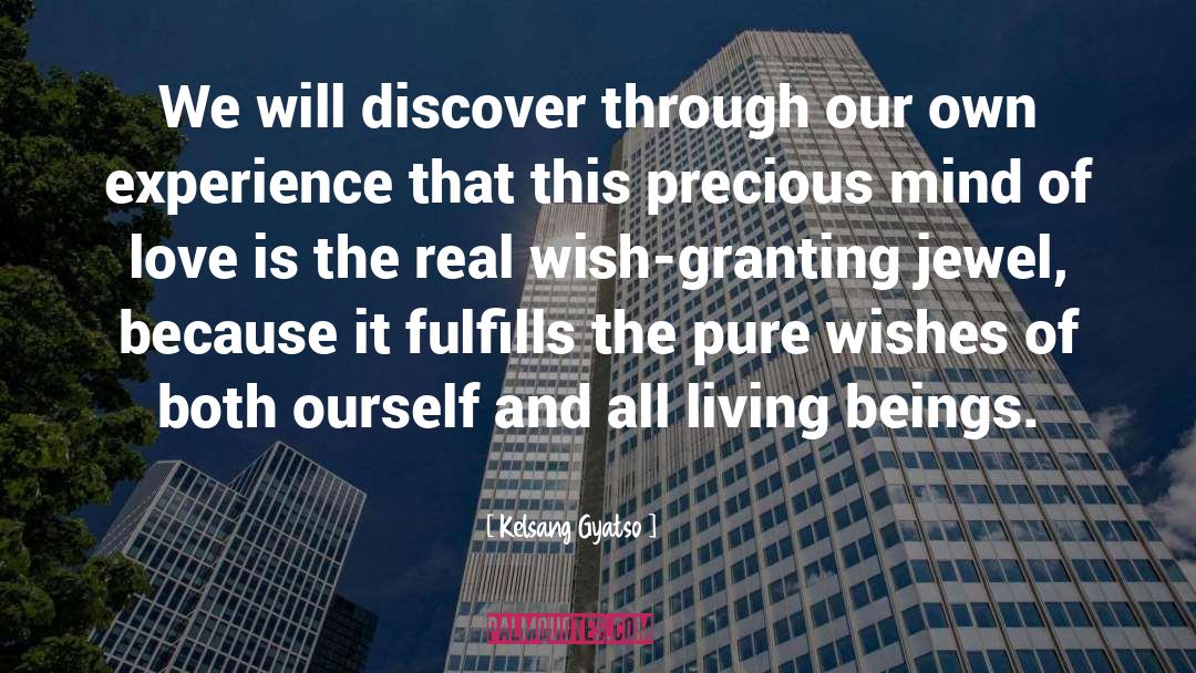 Fulfills quotes by Kelsang Gyatso