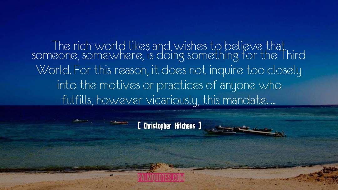 Fulfills quotes by Christopher Hitchens