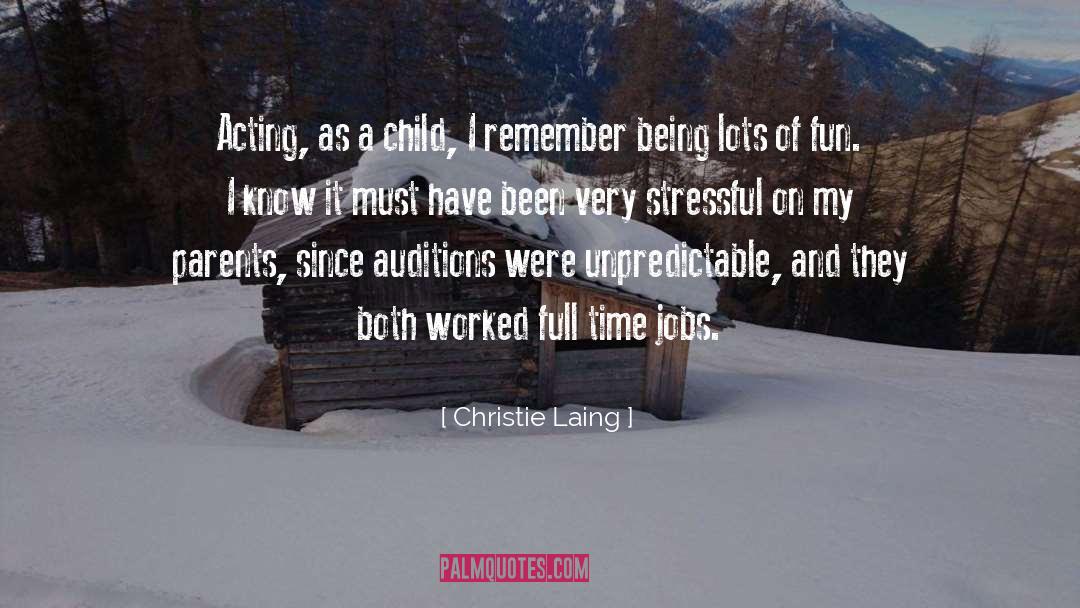 Full Time Jobs quotes by Christie Laing