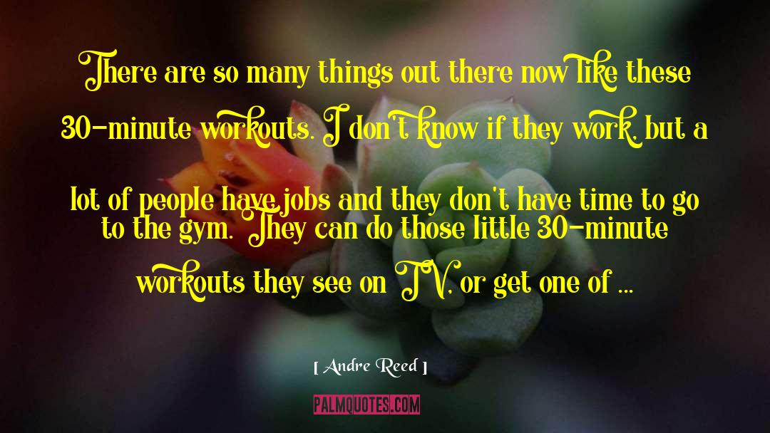 Full Time Jobs quotes by Andre Reed