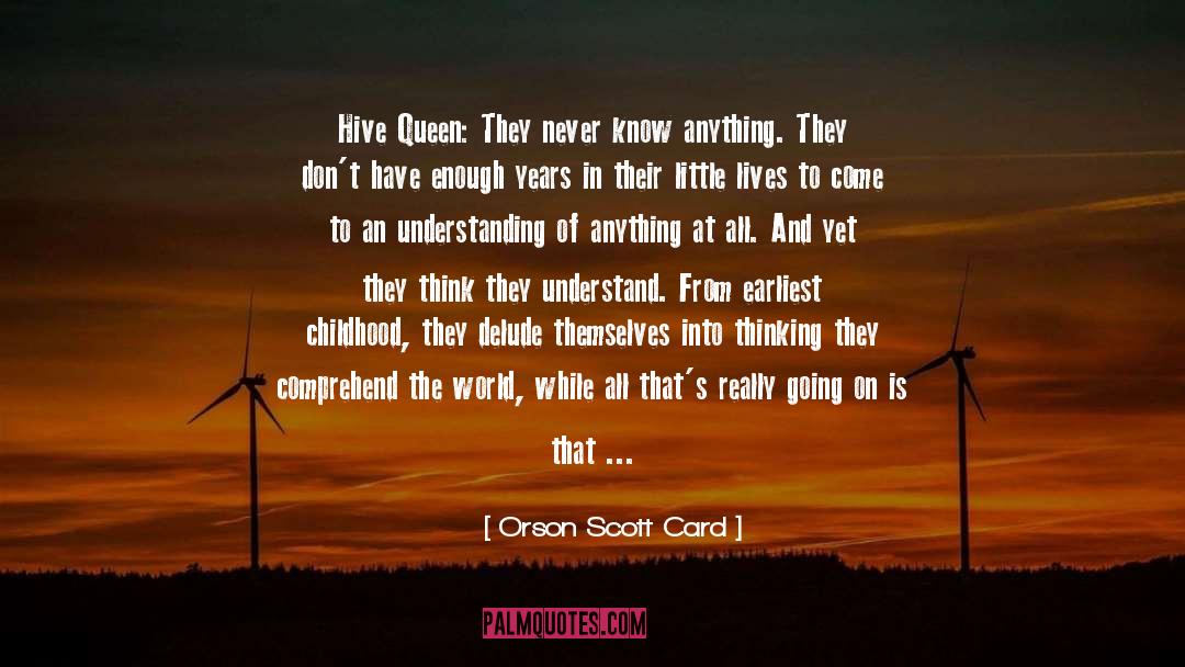 Fumbling quotes by Orson Scott Card