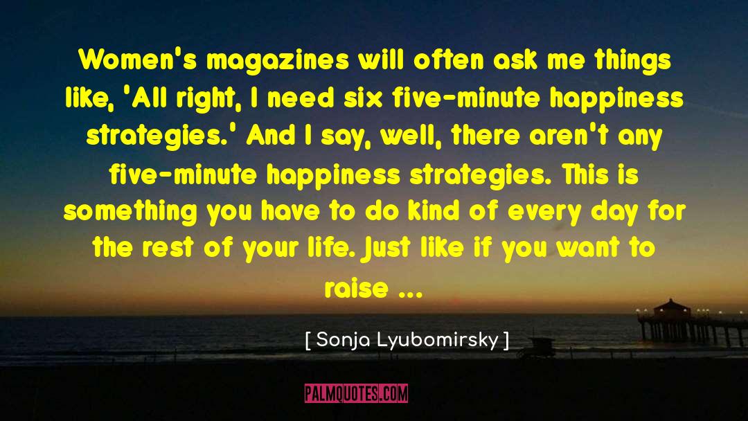 Fun Womens Day quotes by Sonja Lyubomirsky