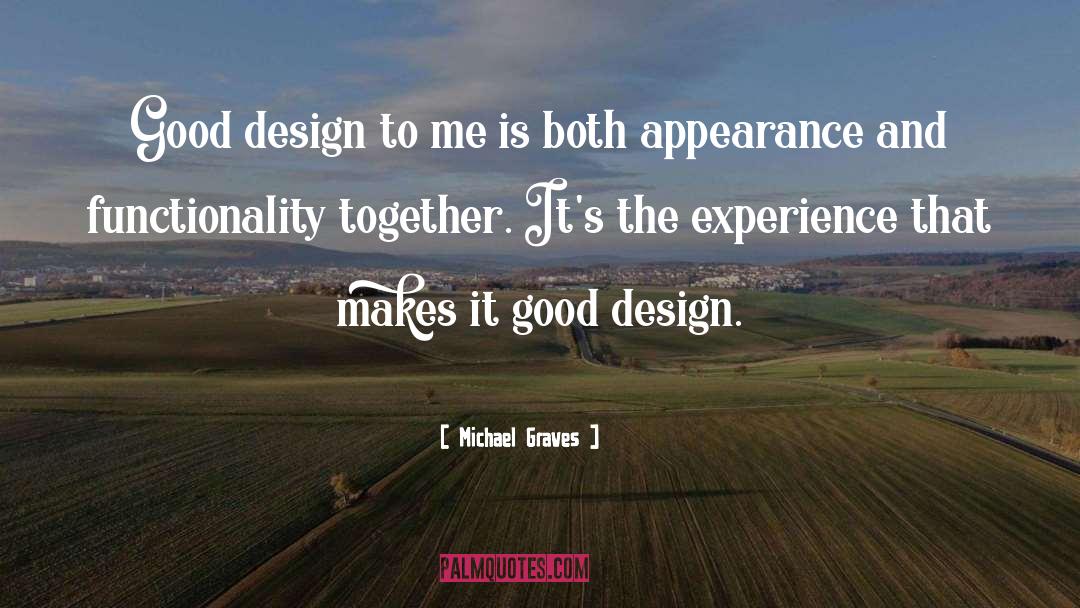 Functionality quotes by Michael Graves