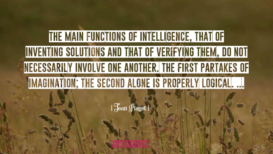 Functions quotes by Jean Piaget