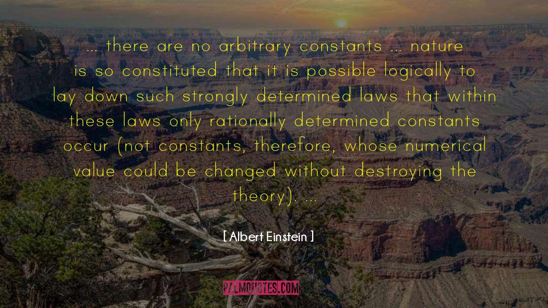 Fundamental Constants quotes by Albert Einstein