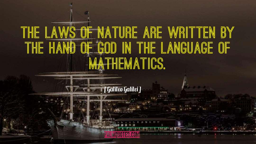 Fundamental Laws Of Nature quotes by Galileo Galilei