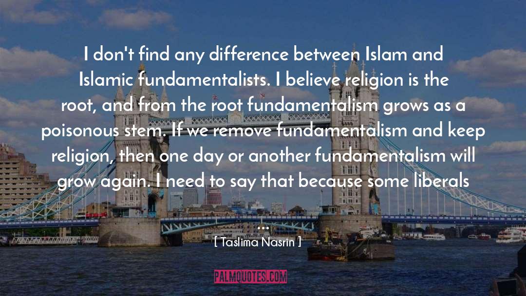 Fundamentalism quotes by Taslima Nasrin