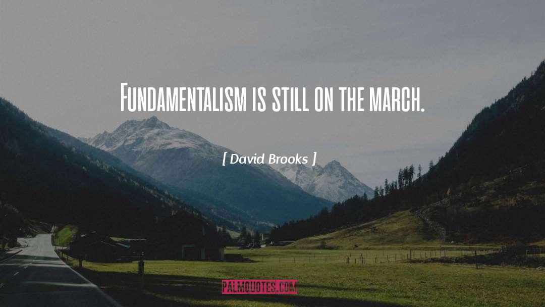 Fundamentalism quotes by David Brooks