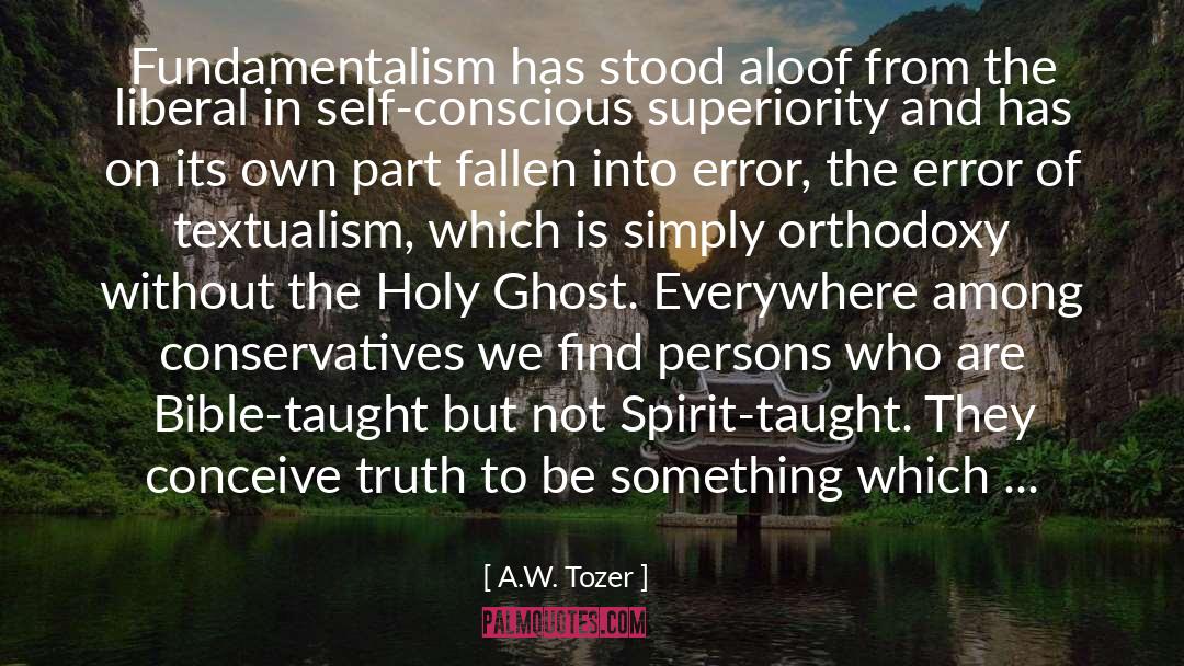Fundamentalism quotes by A.W. Tozer