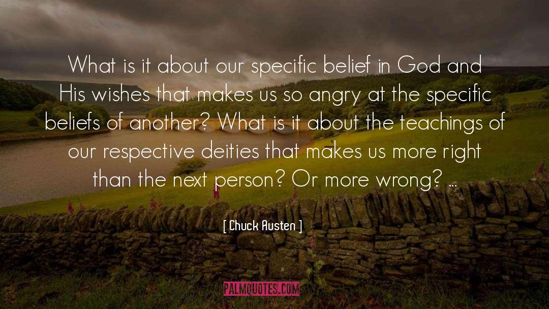 Fundamentalist Religion quotes by Chuck Austen