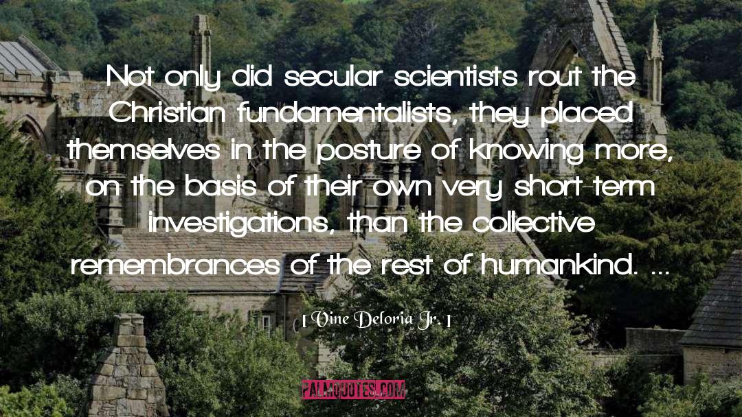 Fundamentalists quotes by Vine Deloria Jr.