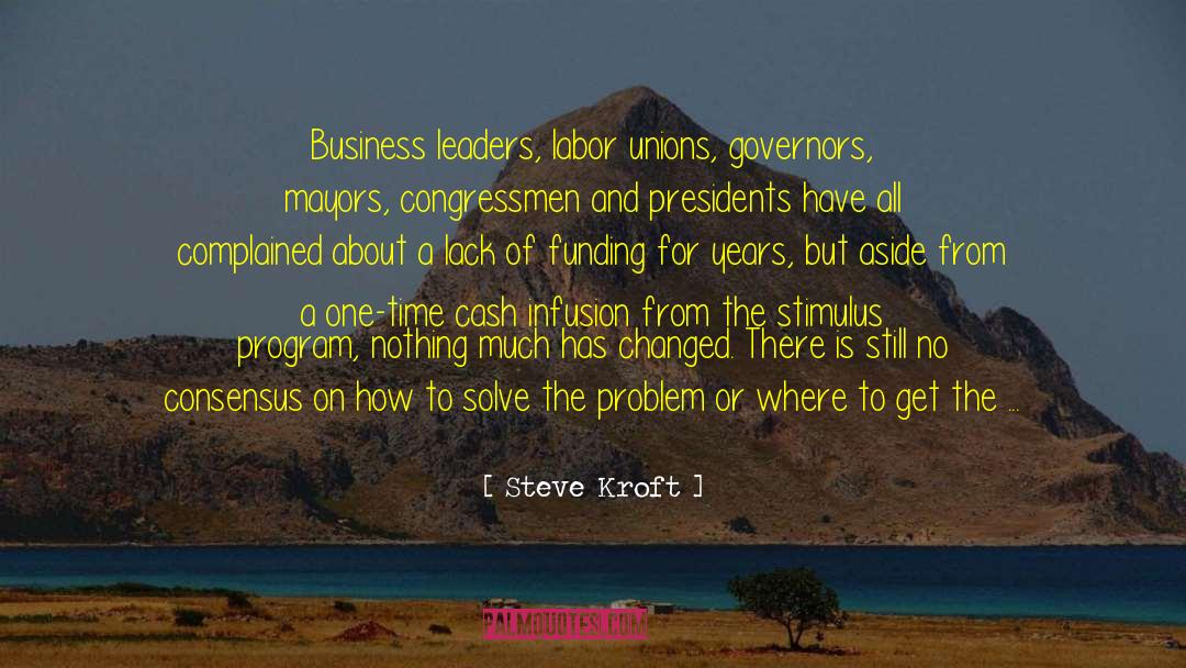 Funding quotes by Steve Kroft