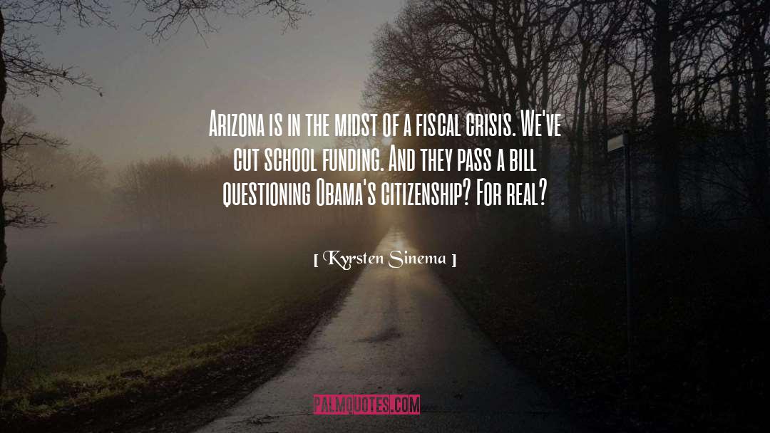 Funding quotes by Kyrsten Sinema