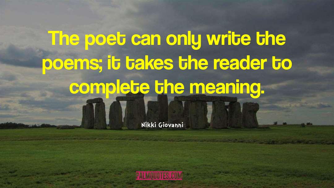 Funeral Poems quotes by Nikki Giovanni