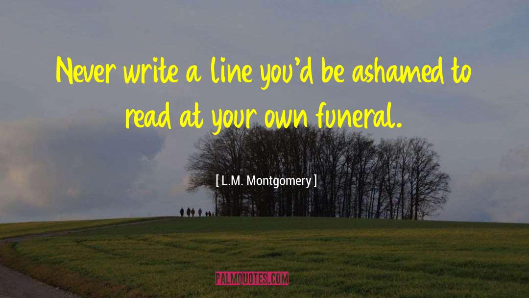 Funeral Urn quotes by L.M. Montgomery