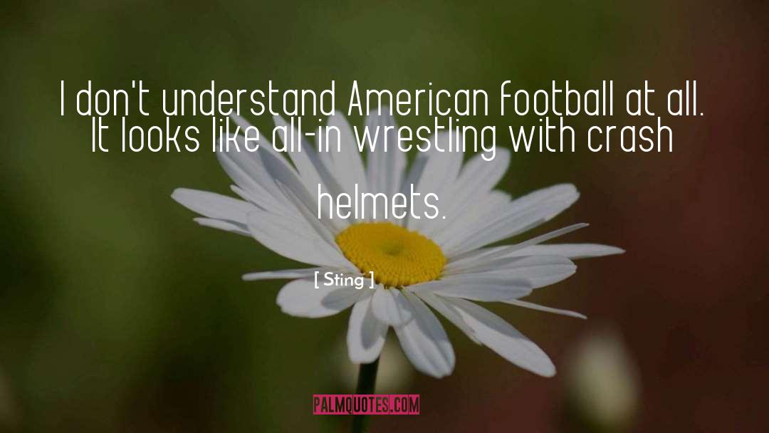 Funny American Football quotes by Sting