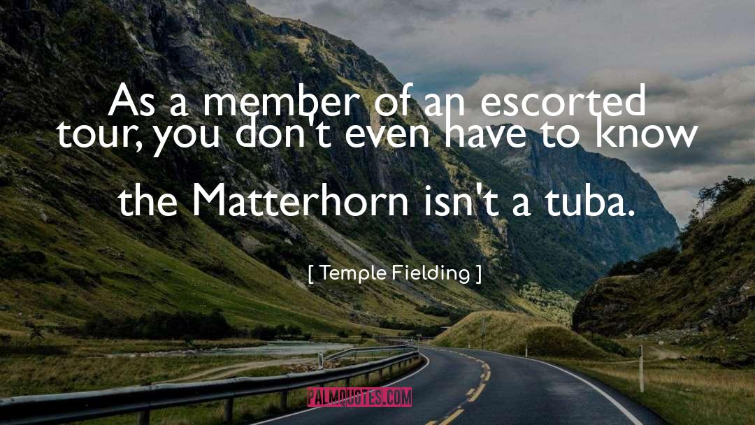 Funny Authors quotes by Temple Fielding